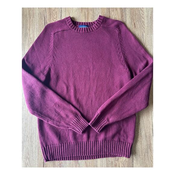 Land's End Red Knit Sweater Size Small - Picture 1 of 5